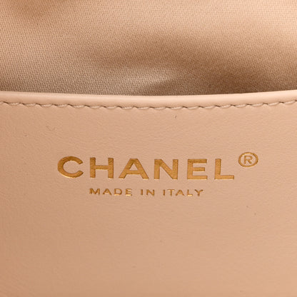 Chanel Caviar Quilted Mini Chanel 25 Handbag White 6 of 11