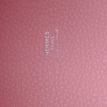 Hermes Taurillon Clemence Picotin Lock 18 PM Rose Sakura 6 of 11