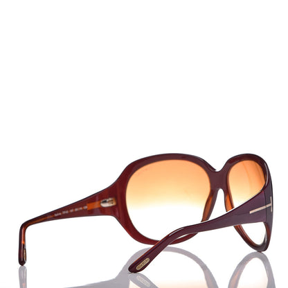 Tom Ford Sabine Sunglasses TF65 Burgundy 4 of 7