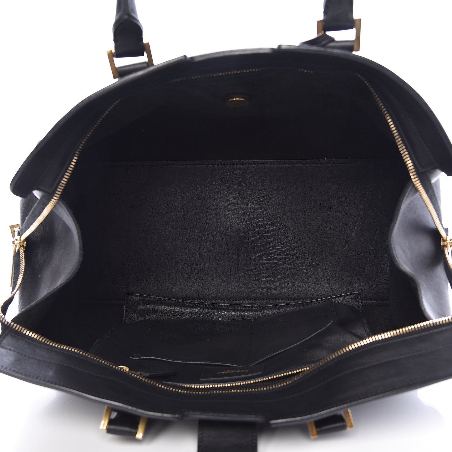 Calfskin Medium Classic Y Cabas Black