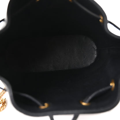 Valentino Garavani Nappa Mini VLogo Signature Chain Bucket Bag Black 5 of 9