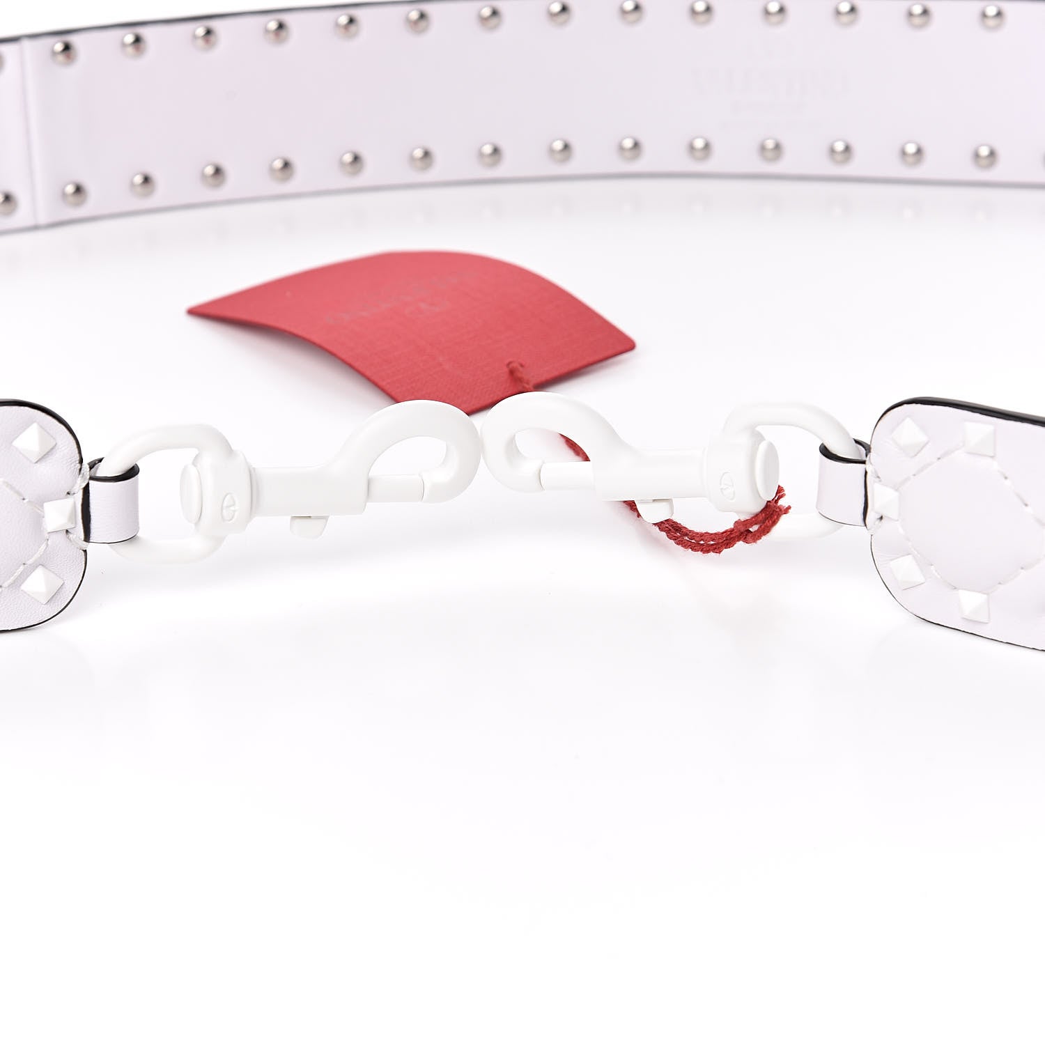 Valentino Garavani Lambskin Free Rockstud Spike Shoulder Strap Optic White 3 of 6