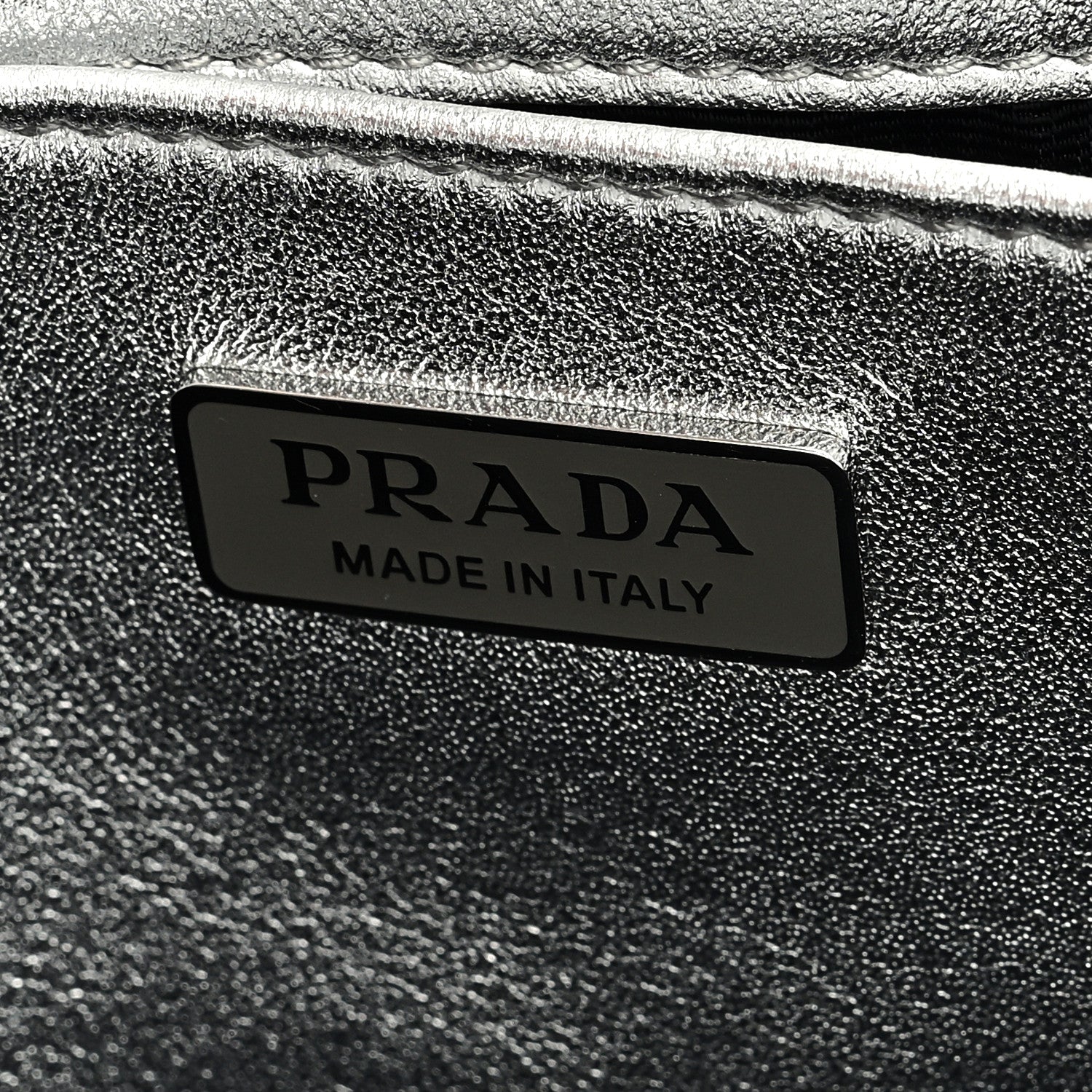 Prada Spazzolato Cleo Shoulder Bag Argento 6 of 8