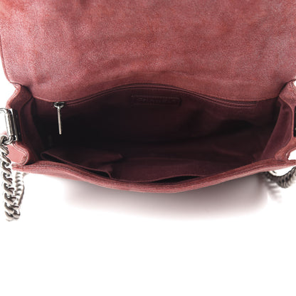 Chanel Iridescent Calfskin Quilted Medium Gentle Boy Flap Dark Red 5 of 12