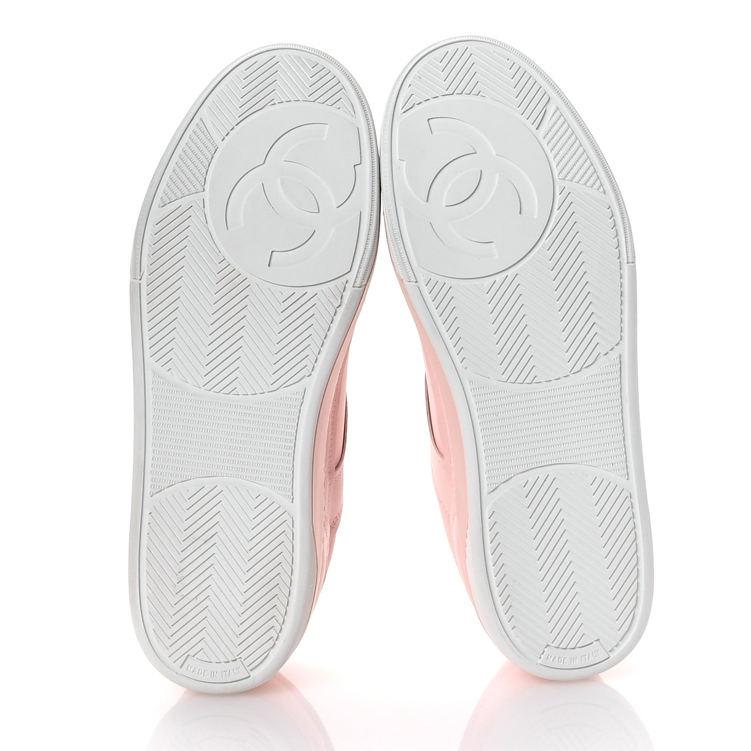 Chanel Calfskin Womens CC Sneakers 40 Light Pink 6 of 9