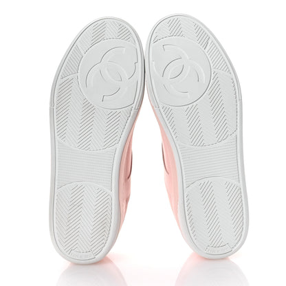 Chanel Calfskin Womens CC Sneakers 40 Light Pink 6 of 9