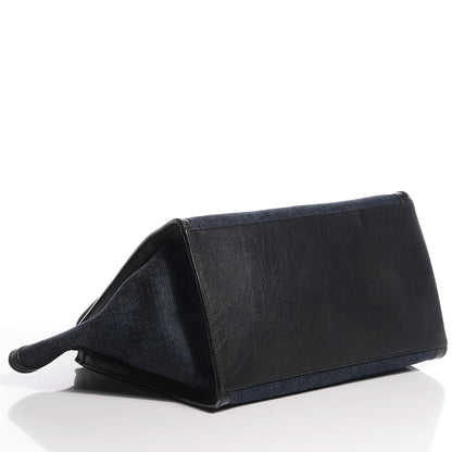 Celine Smooth Calfskin Denim Medium Trapeze Blue 3 of 10
