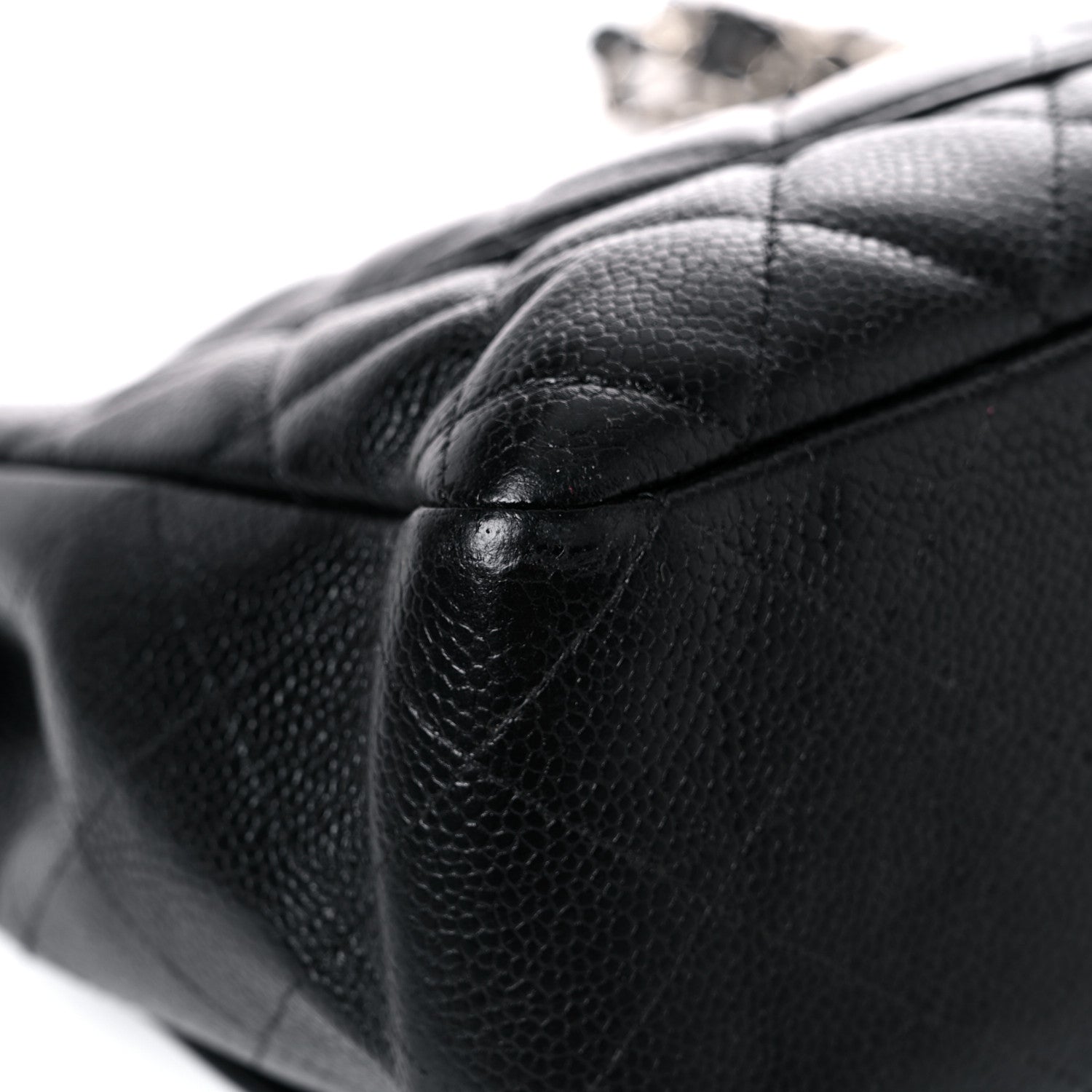 Chanel Caviar Quilted Jumbo Single Flap Black 9 of 22
