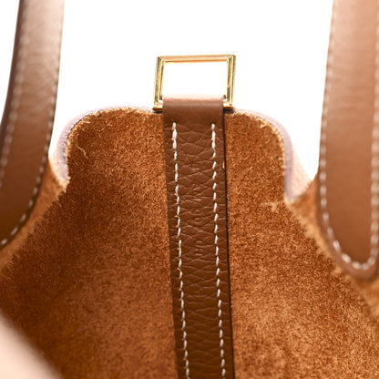 Hermes Taurillon Clemence Picotin Lock 18 PM Gold 7 of 11