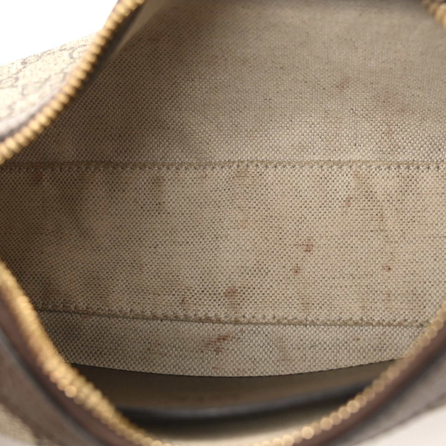Gucci GG Supreme Monogram Textured Dollar Calfskin Small Ophidia Hobo Beige Ebony New Acero 5 of 12