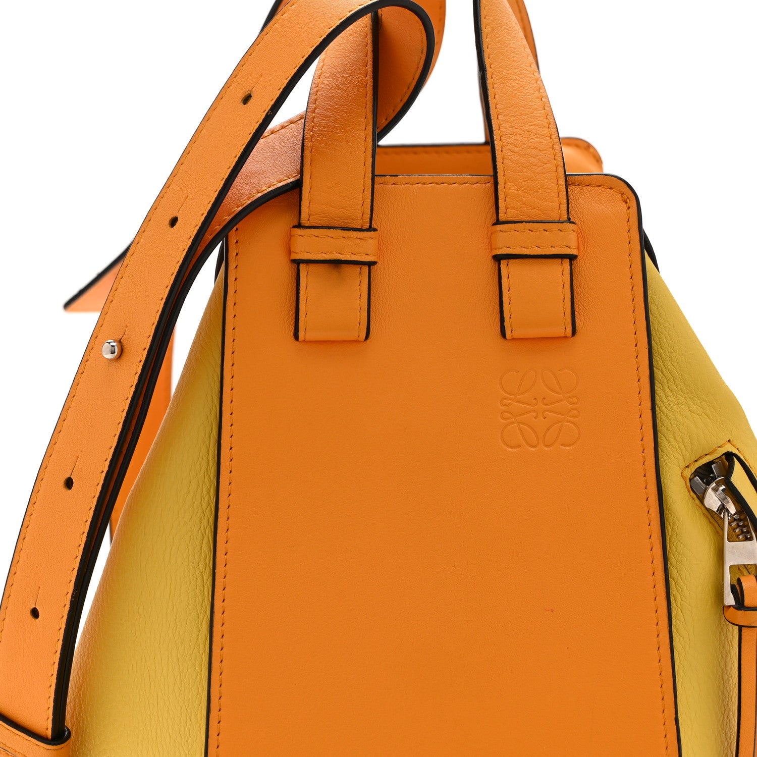 Loewe Calfskin Small Hammock Shoulder Bag Mandarin Yellow 8 of 10