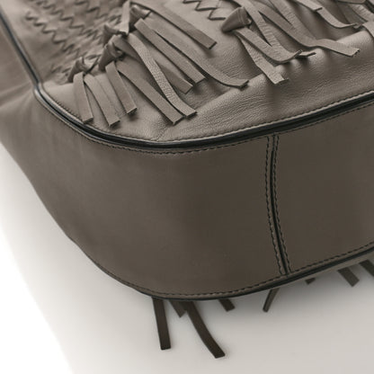 Bottega Veneta Nappa Intrecciato Fringe Large Brio Loop Hobo Brown 7 of 8