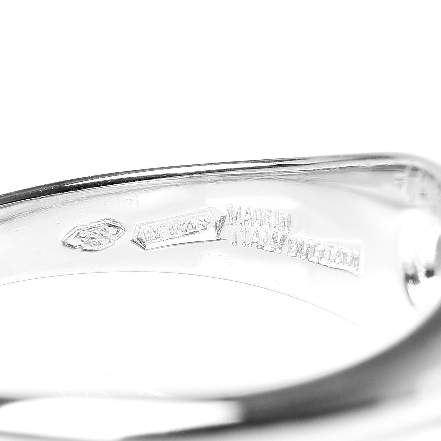 Bulgari Platinum Diamond Corona Engagement Ring 49 4.75 5 of 8