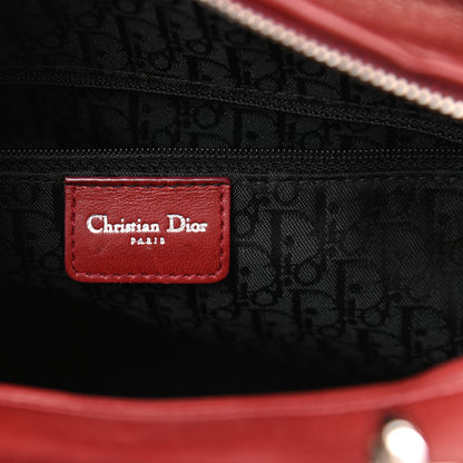 Christian Dior Lambskin Cannage Large Lady Dior Red 7 of 13
