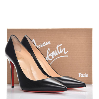 Christian Louboutin Kid Decollete 554 100 Pumps 38.5 Black 8 of 8