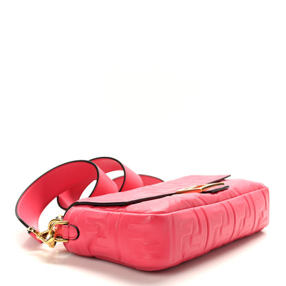 Fendi Nappa FF 1974 Embossed Baguette Lampone 4 of 8