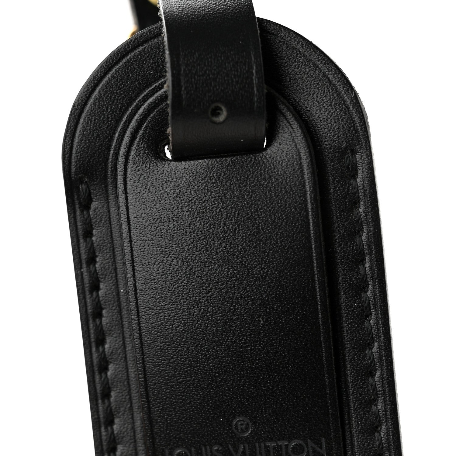 Louis Vuitton Calfskin Luggage Tag Black 3 of 5