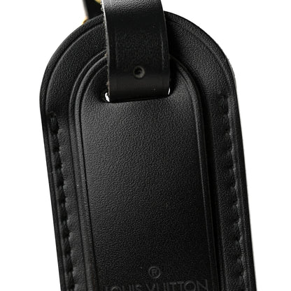 Louis Vuitton Calfskin Luggage Tag Black 3 of 5
