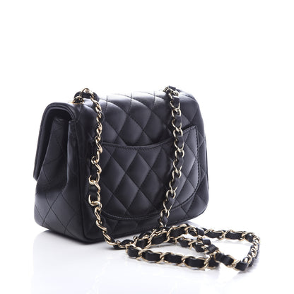 Chanel Lambskin Quilted Mini Square Flap Black 3 of 9