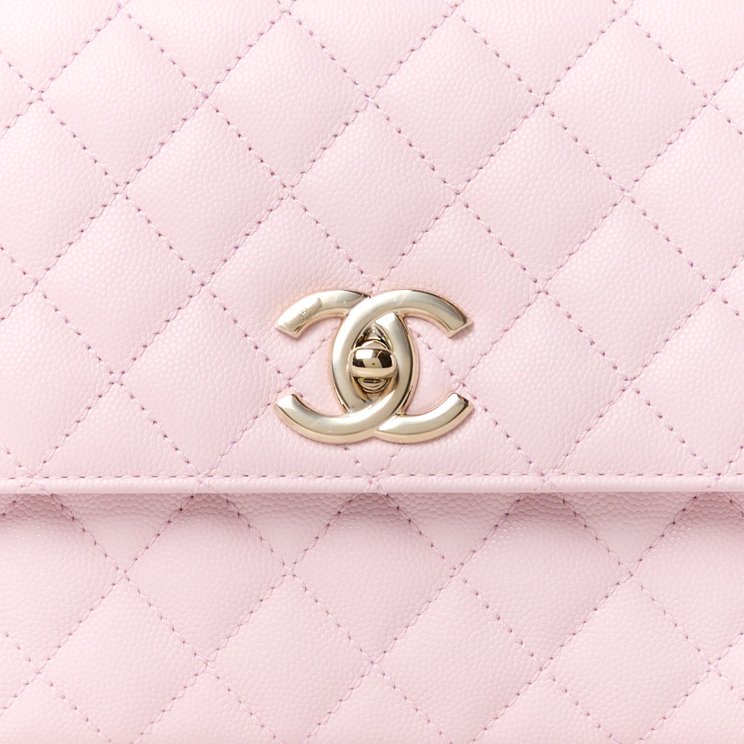 Chanel Caviar Quilted Small Coco Handle Flap Light Pink 9 of 11