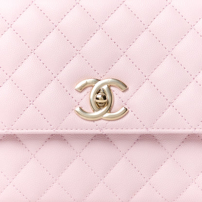 Chanel Caviar Quilted Small Coco Handle Flap Light Pink 9 of 11