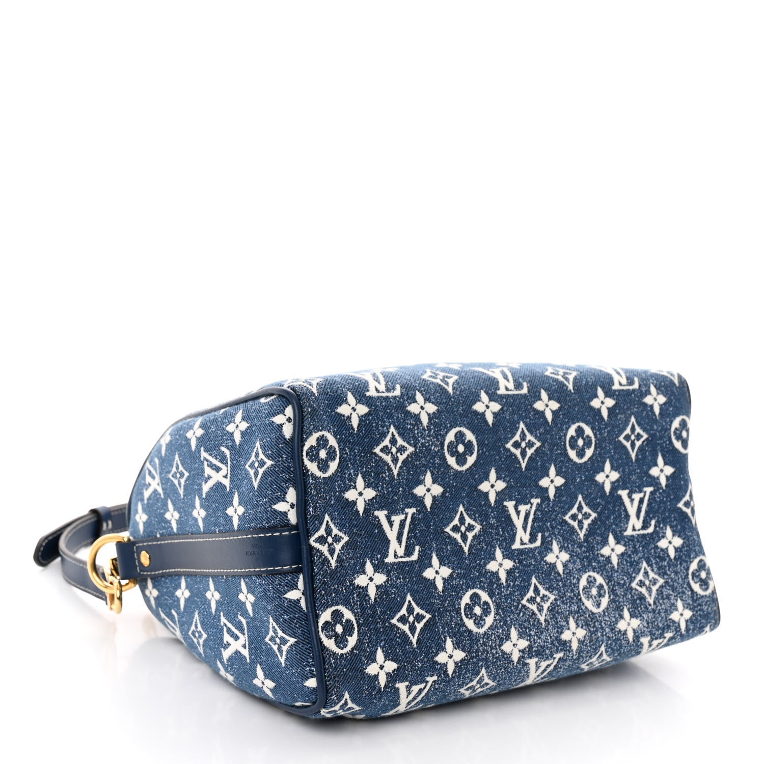 Louis Vuitton Monogram Jacquard Denim Speedy Bandouliere 25 Bleu 4 of 10