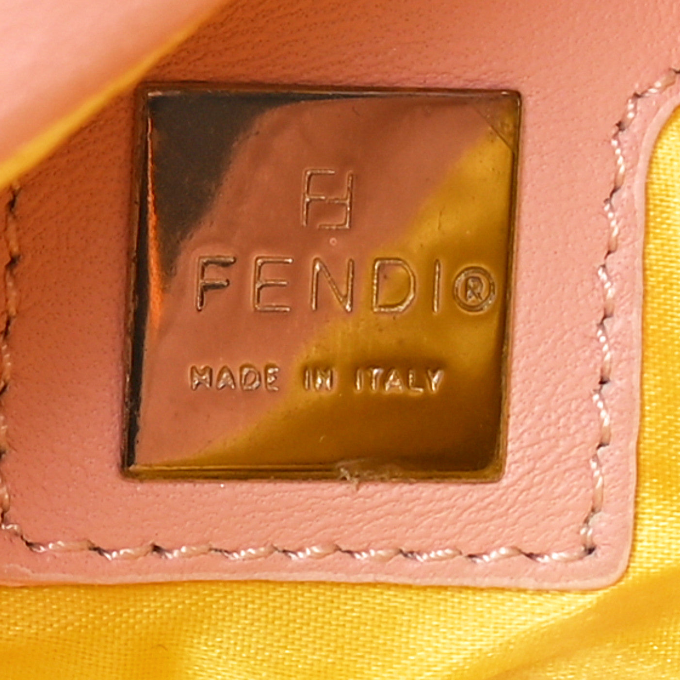 Fendi Nappa Elefante Baguette Pink 6 of 9