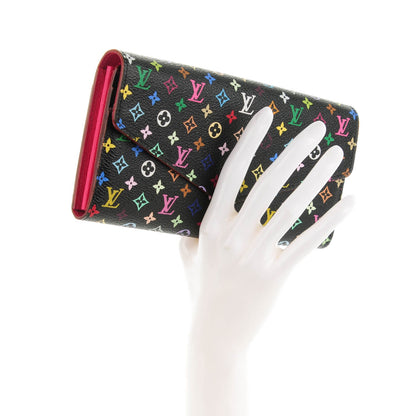 Louis Vuitton Monogram Multicolor Sarah Wallet NM Black Grenade 2 of 7