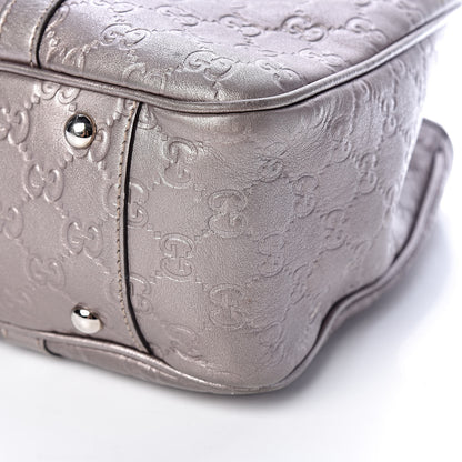 Gucci Metallic Guccissima Medium GG Twins Tote Mauve 15 of 15
