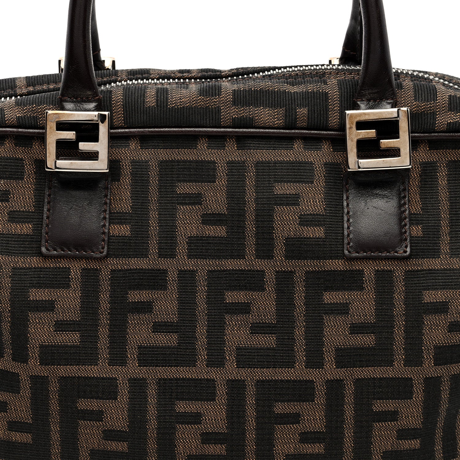Fendi Zucca Top Handle Bag Tobacco 7 of 10