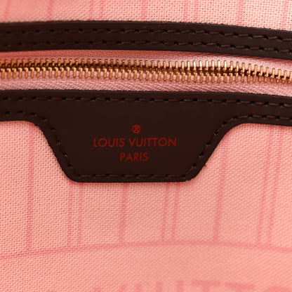 Louis Vuitton Damier Ebene Neo Neverfull MM Rose Ballerine 7 of 12