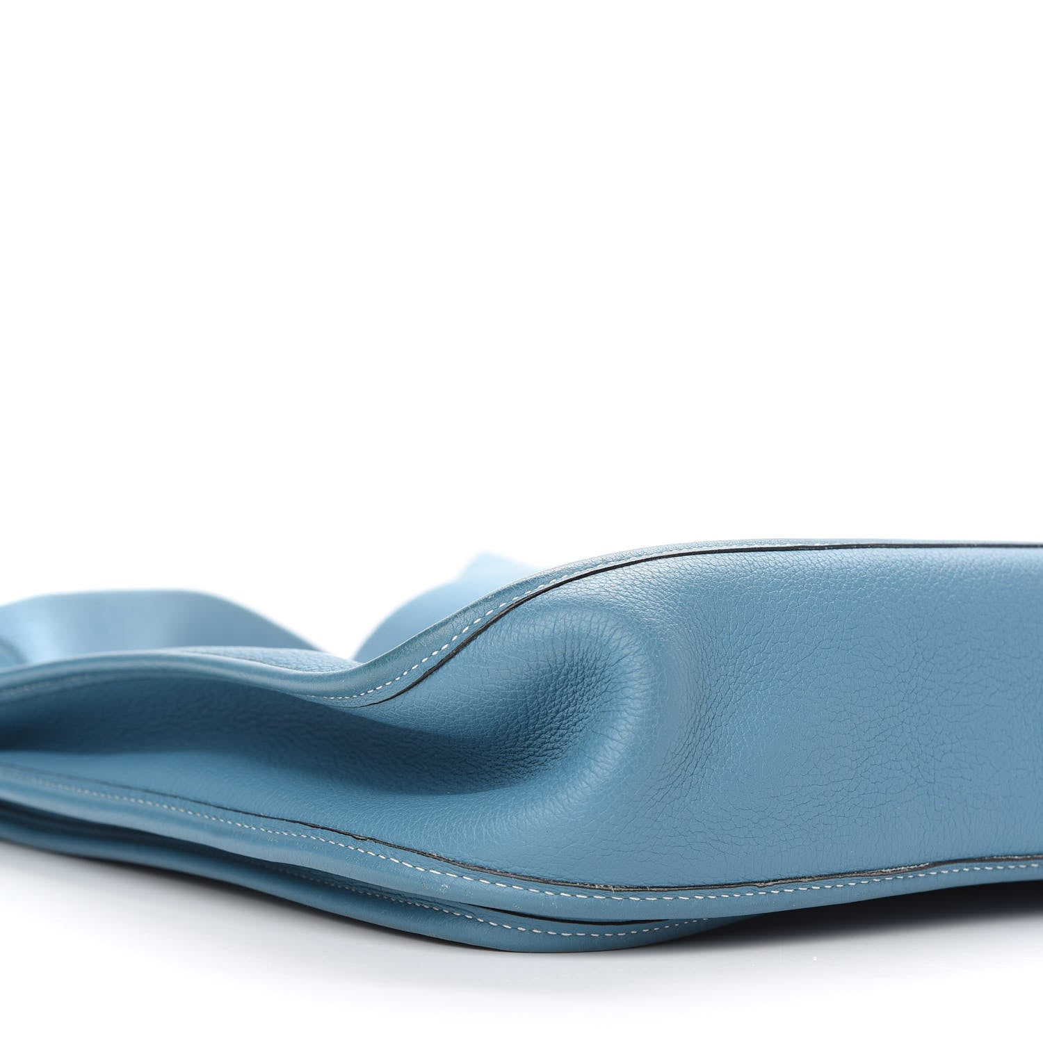 Hermes Taurillon Clemence Evelyne II GM Blue Jean 7 of 8