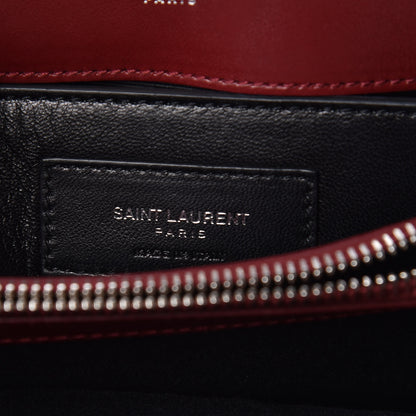 Saint Laurent Calfskin Y Quilted Monogram Small Loulou Chain Satchel Palissandre 8 of 11