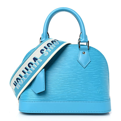 Louis Vuitton Epi Jacquard Alma BB Turquoise 1 of 8