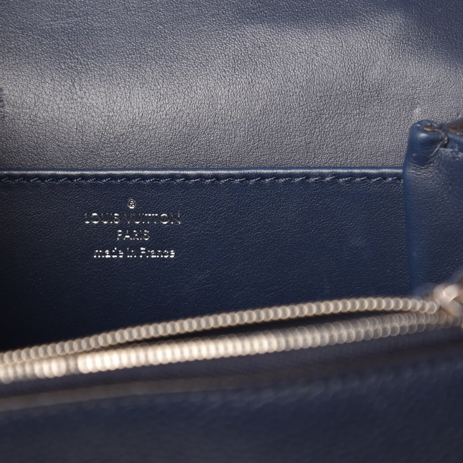 Louis Vuitton Grained Calfskin Vivienne NM Blue Marine 6 of 13