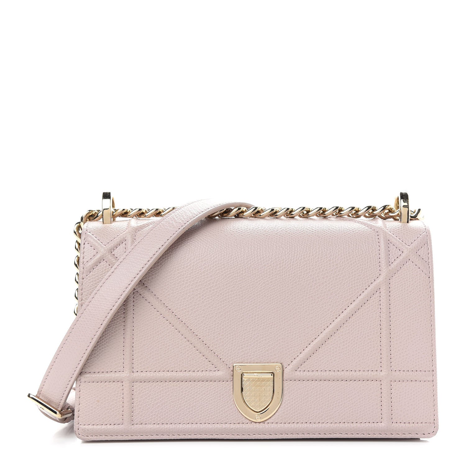 Christian Dior Grained Calfskin Small Diorama Flap Bag Rose Poudre 1 of 8
