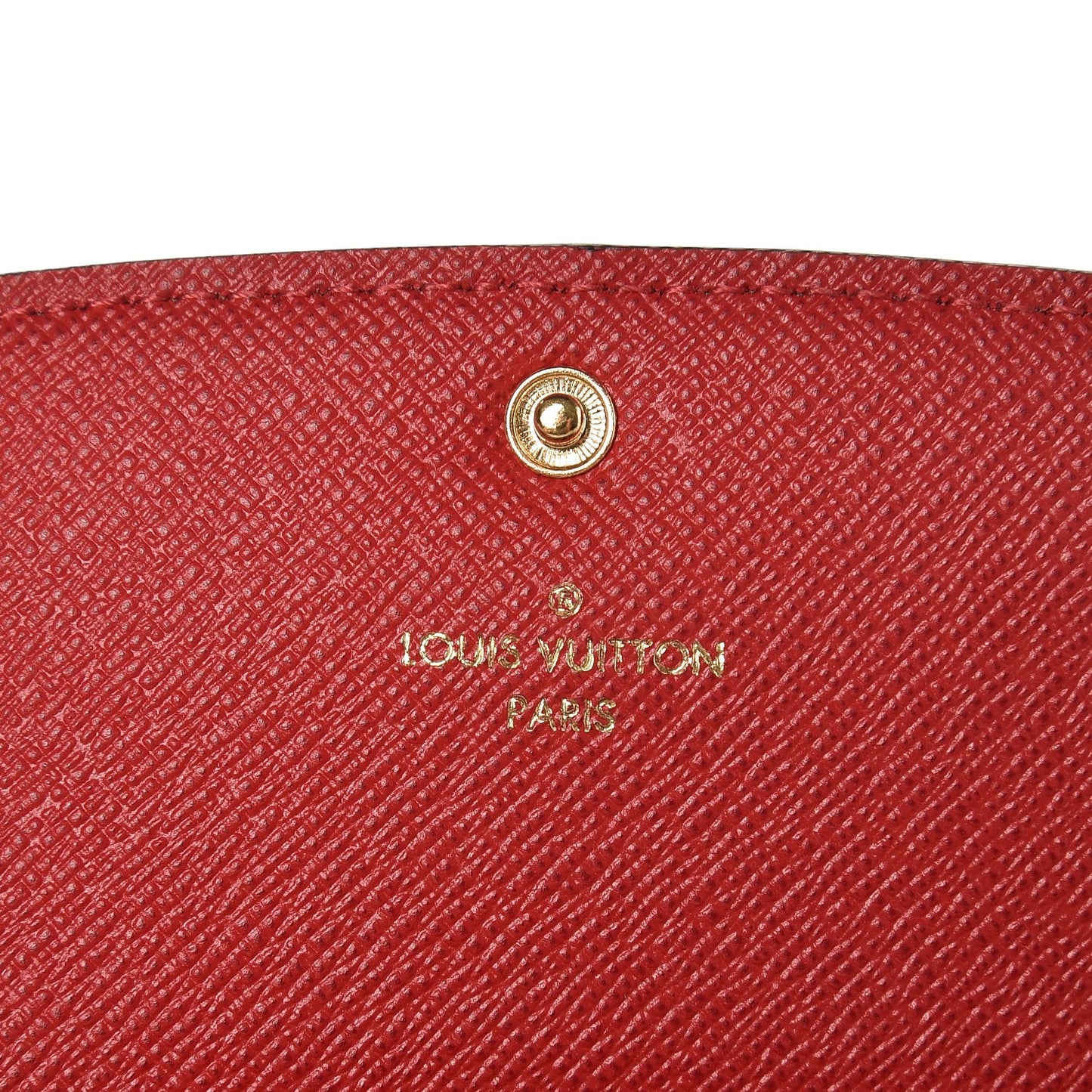 Damier Ebene Emilie Wallet Red