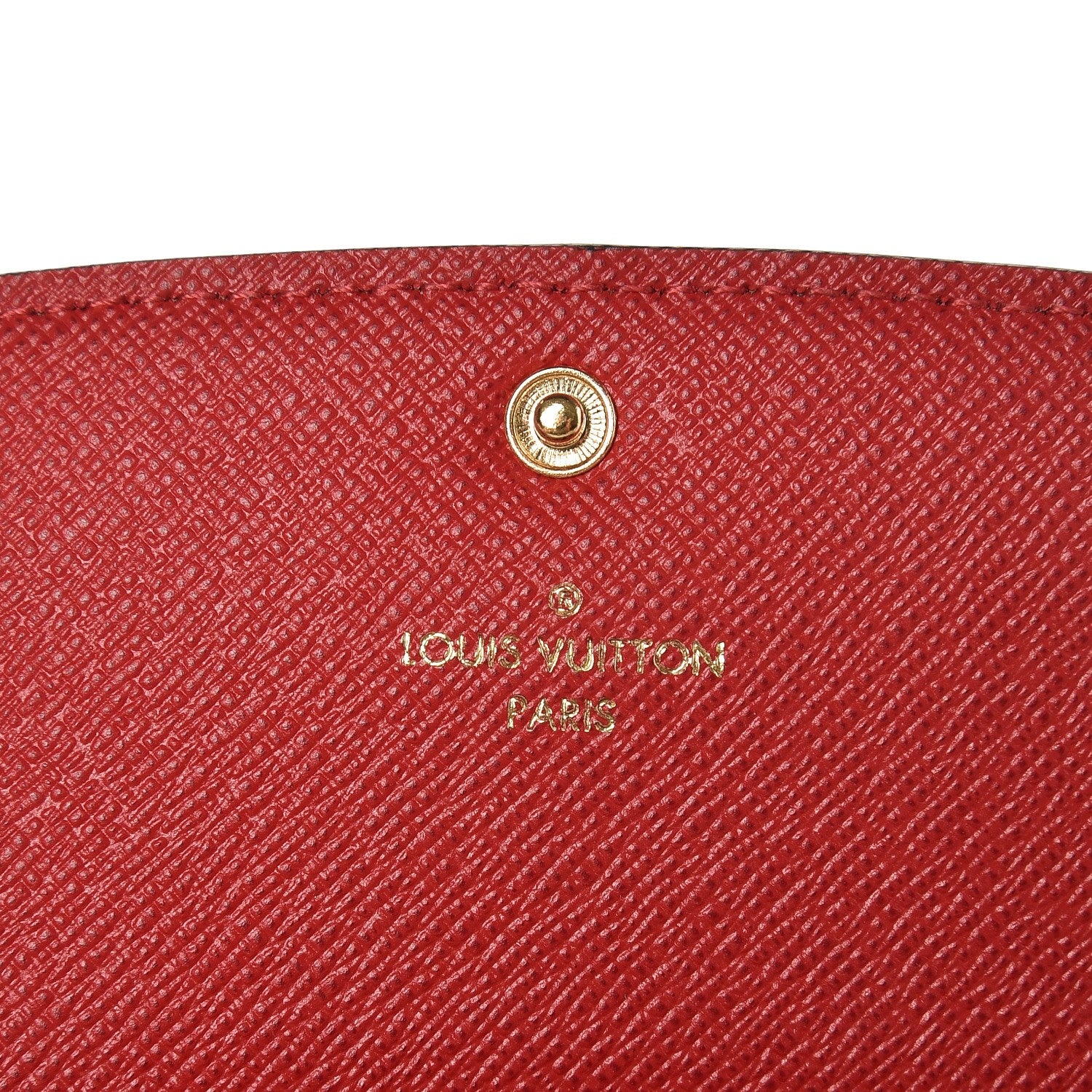 Louis Vuitton Damier Ebene Emilie Wallet Red 6 of 6