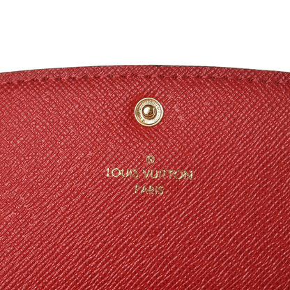 Louis Vuitton Damier Ebene Emilie Wallet Red 6 of 6