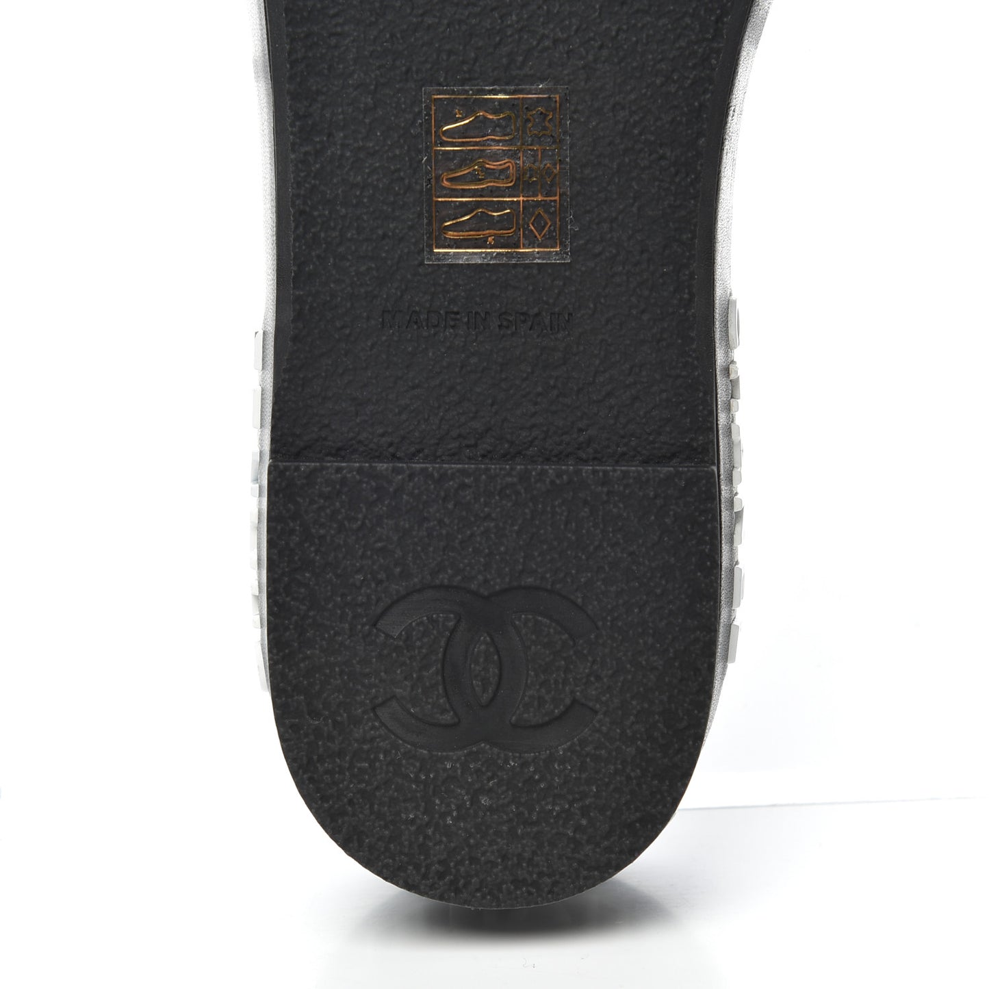 Lambskin Quilted CC Espadrille Slip On Sandals 41 Black