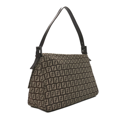 Fendi Zucchino Vitello Mama Baguette Testa di Moro Beige 3 of 10