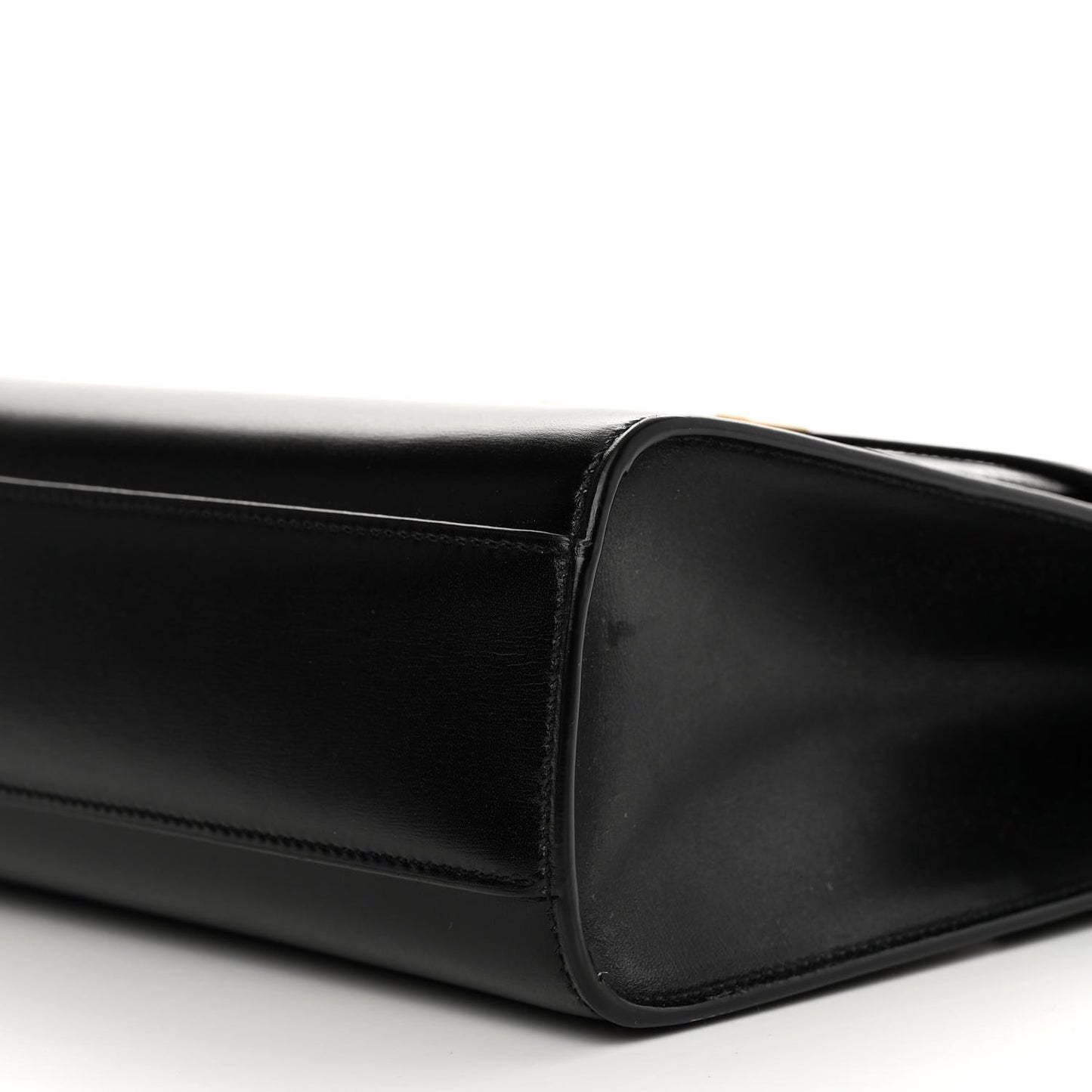 Smooth Calfskin Manhattan Shoulder Bag Black