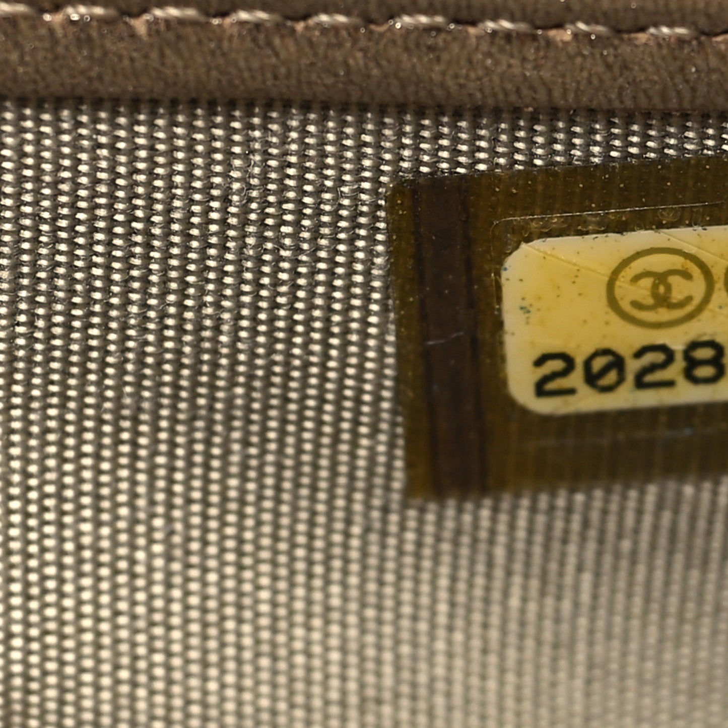 Metallic Lambskin Stitch Large Zip Around Wallet Gold