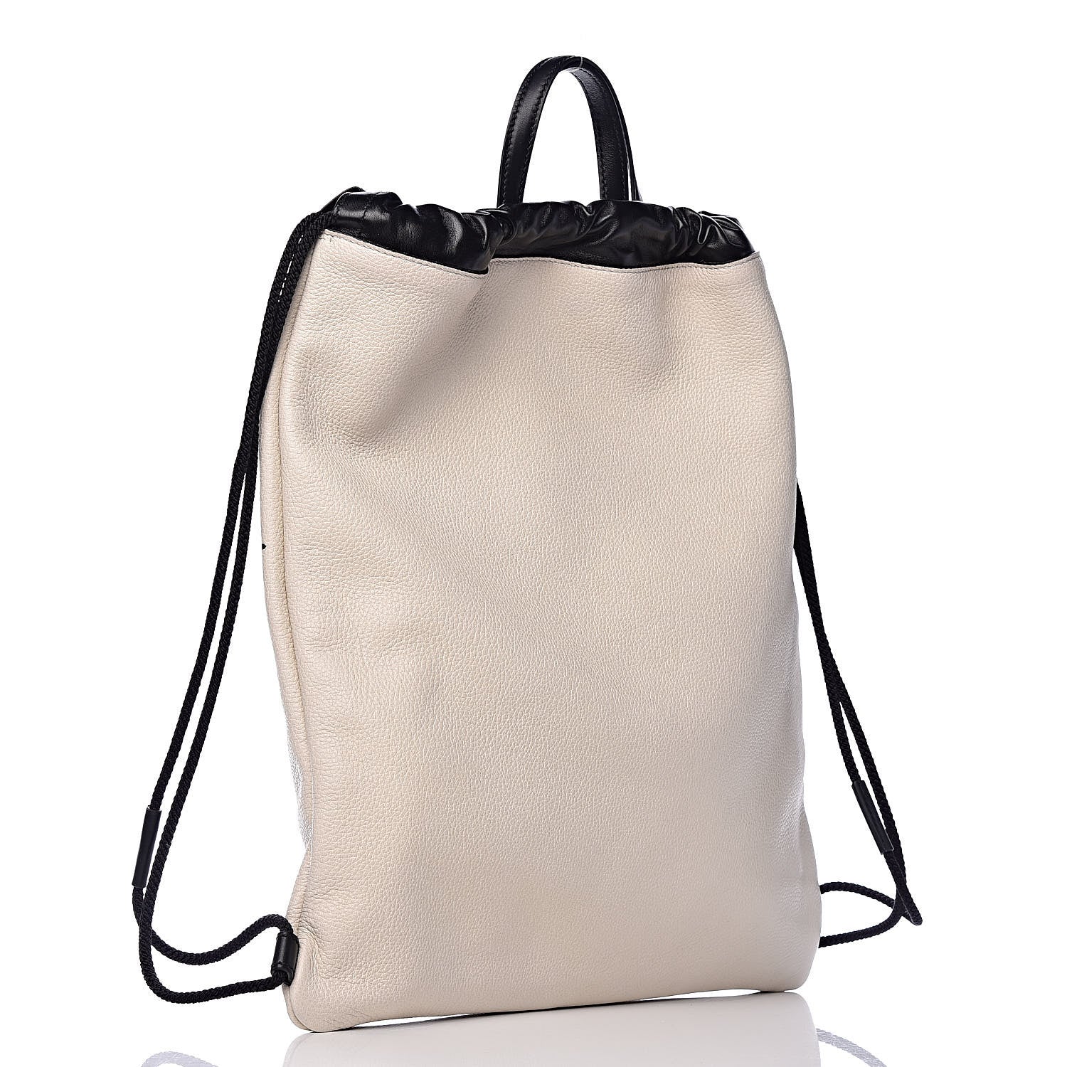 Gucci Calfskin Coco Capitan Logo Drawstring Backpack Mystic White 3 of 10