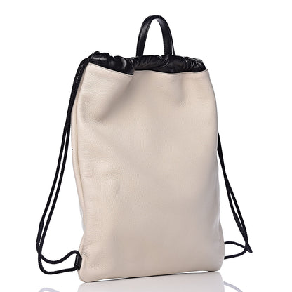 Gucci Calfskin Coco Capitan Logo Drawstring Backpack Mystic White 3 of 10