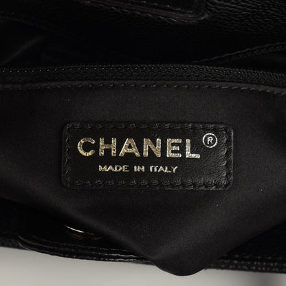 Chanel Caviar Quilted Petit Shopping Tote PST Black 6 of 8