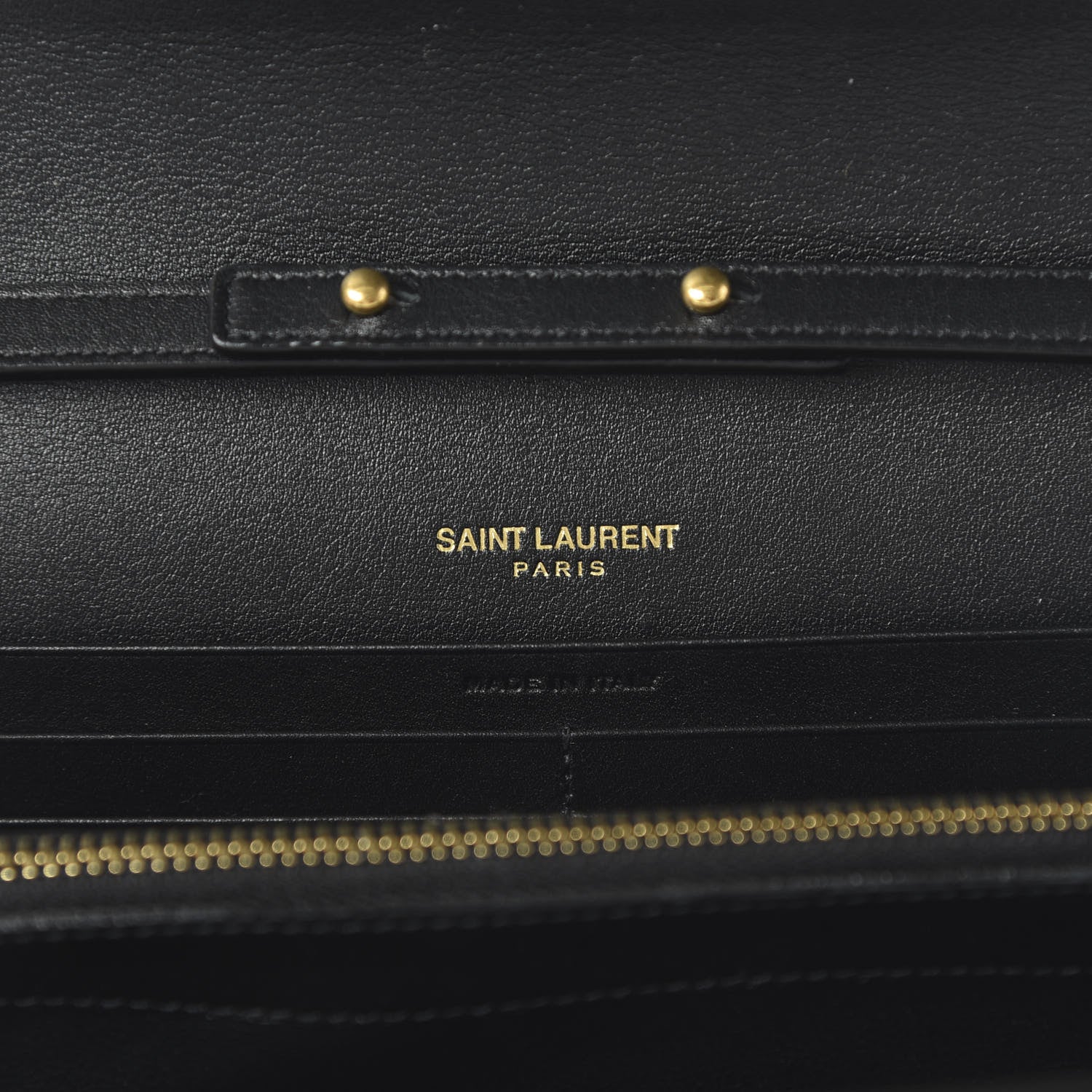 Saint Laurent Patent Monogram Chain Wallet Tortoiseshell 8 of 9