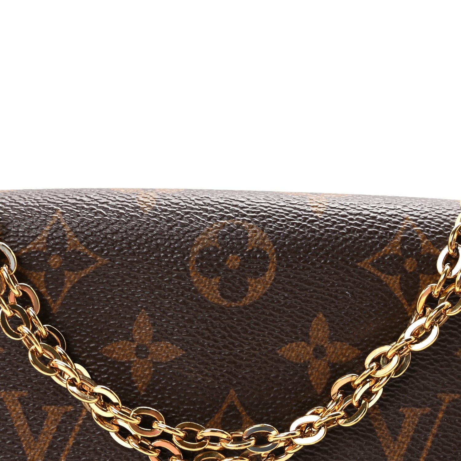 Louis Vuitton Monogram Pochette Felicie Chain Wallet Fuchsia 8 of 11
