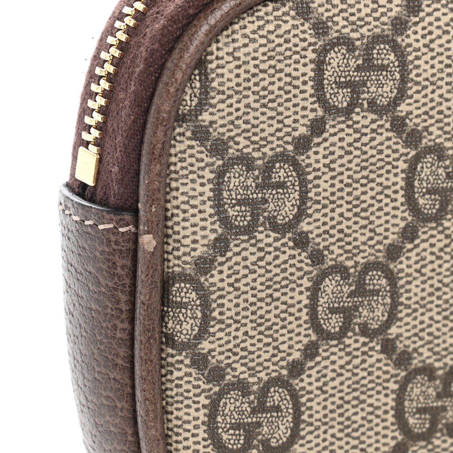 Gucci GG Supreme Monogram Ophidia Phone Case Wristlet Brown 12 of 13