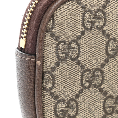 Gucci GG Supreme Monogram Ophidia Phone Case Wristlet Brown 12 of 13